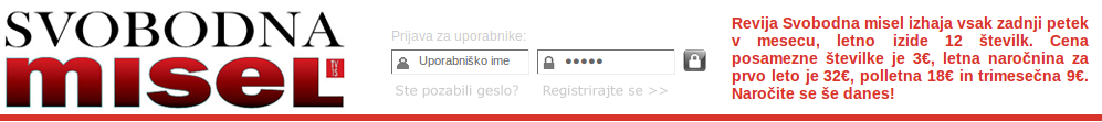 sito web Revija Svobodna Misel