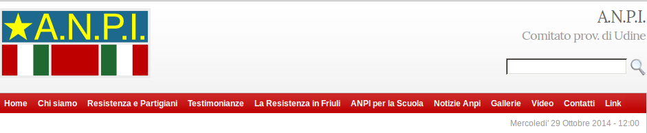 sito web ANPI Udine